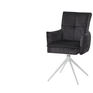 Armlehnstuhl drehbar Björn ¦ grau ¦ Maße (cm): B: 58 H: 88 T: 62.0