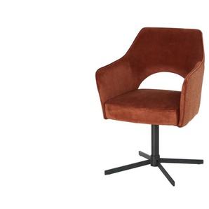 Armlehnstuhl drehbar - braun - Materialmix - 62 cm - 85 cm - cm 60,0 | Möbel Kraft