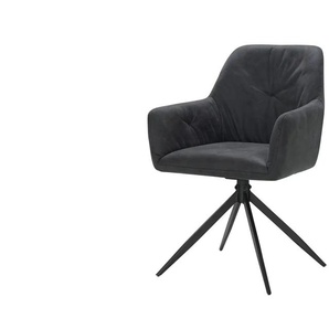 Armlehnstuhl drehbar  Fernando ¦ grau ¦ Maße (cm): B: 58 H: 86 T: 63.0