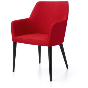 Armlehnstuhl Holborn rot, 88.5x57.5x64 cm