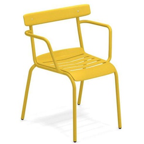 Armlehnstuhl Miky Emu Group gelb, Designer Florent Coirier, 77x61x55 cm