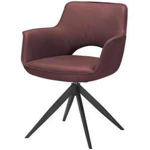 Armlehnstuhl mit Lederbezug Chester ¦ rot ¦ Maße (cm): B: 69 H: 83 T: 59.0