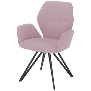 Armlehnstuhl - rosa/pink - Materialmix - 62 cm - 90 cm - 60 cm | Möbel Kraft