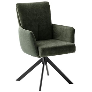 Armlehnstuhl Rosario, olive, inkl. 360° drehbar