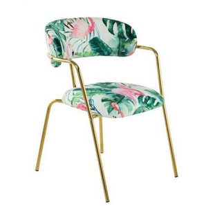 Armlehnstuhl-Set , Grün, Mehrfarbig , Textil , Floral , rund , 58x79 cm , Esszimmer, Stühle, Esszimmerstühle, Armlehnenstühle