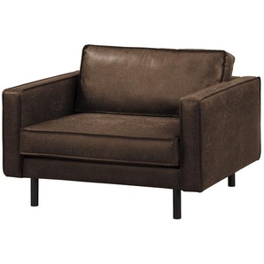 XL Sessel Braun/Braun Microfaser Yaka 117 x 81 x 96cm