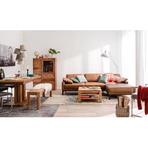 Ars Natura Couchtisch KimWOOD Massivholz Eiche Quadratisch 70x38x70 cm (BxHxT)
