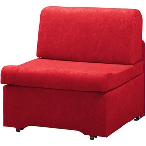 Schlafsessel Disley Rot/Rot Webstoff ohne Armlehnen 86 x 84 x 84cm