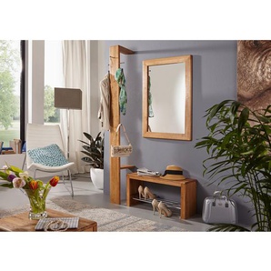 Spiegel Anamur I 70 x 100 x 3cm Braun Massivholz Eiche, geölt 70 x 100 x 3cm