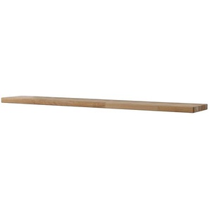 Wandboard Massivholz Kernbuche, geölt Braun 120 x 3 x 20cm