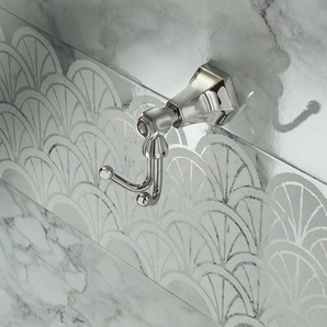 Art Deco Kleiderhaken - Chrom -  Earlham