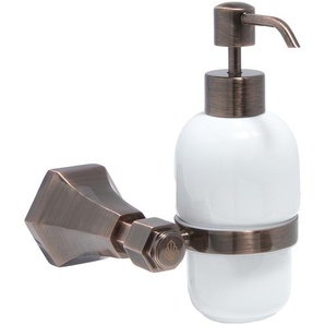 Art Deco Seifenspender - gebürstete Bronze -  Earlham