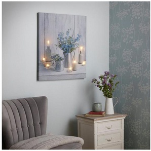 Art for the home LED-Bild Ruhe Blau LED 60x70cm, (1 St)