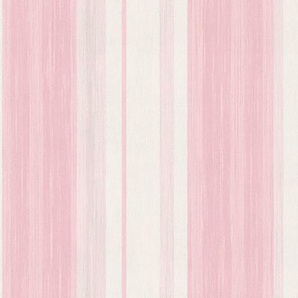 ART FOR THE HOME Vliestapete Streifen Tapeten RosaWeiss - 10m x 53 cm Gr. B/L: 0,52 m x 10 m, rosa (rosa, weiß) Vliestapeten Tapeten