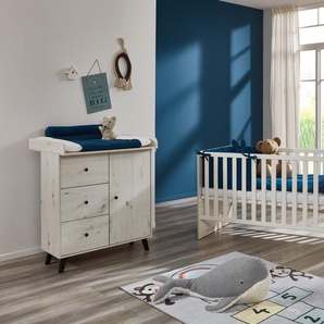 arthur berndt Babymöbel-Set Babyzimmer Set »Lavea« 2-teilig, (Spar-Set, Babymöbel-Set »Lavea« bestehend aus Kinderbett und Wickelkommode)