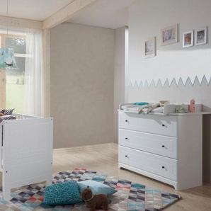 arthur berndt Babymöbel-Set Thilo, (Spar-Set, 2-tlg., Kinderbett, Wickelkommode), mit Kinderbett und Wickelkommode, Made in Germany
