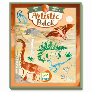 Artistic Patch, Dinosaurier Bilder mit Metalliceffekt, von Djeco