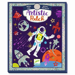 Artistic Patch, Weltall Bilder mit Metalliceffekt, von Djeco