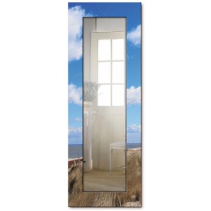 Artland Dekospiegel Leuchtturm Sylt, gerahmter Ganzkörperspiegel, Wandspiegel, mit Motivrahmen, Landhaus