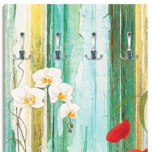 Artland Garderobenleiste Bunte Blumen, teilmontiert