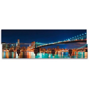 Artland Garderobenleiste New York Skyline Brooklyn Bridge, teilmontiert