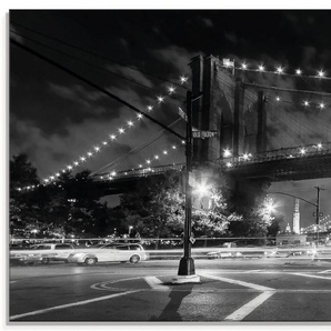Artland Glasbild Brooklyn Bridge New York II, Brücken (1 St), in verschiedenen Größen