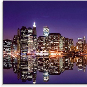 Artland Glasbild New York Skyline, Amerika (1 St), in verschiedenen Größen