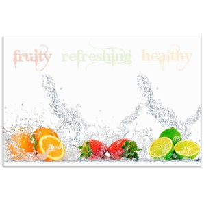 Artland Küchenrückwand Fruchtig erfrischend gesund Fruchtmix, (1-tlg), Alu Spritzschutz mit Klebeband, einfache Montage