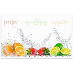 Artland Küchenrückwand Fruchtig erfrischend gesund Fruchtmix, (1-tlg), Alu Spritzschutz mit Klebeband, einfache Montage