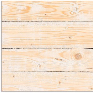 Artland Küchenrückwand Holzstruktur, (1-tlg), Alu Spritzschutz mit Klebeband, einfache Montage