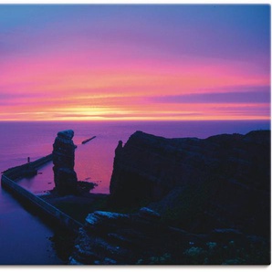 Artland Wandbild Abend auf Helgoland, Sonnenaufgang & -untergang (1 St), als Leinwandbild, Wandaufkleber oder Poster in versch. Größen