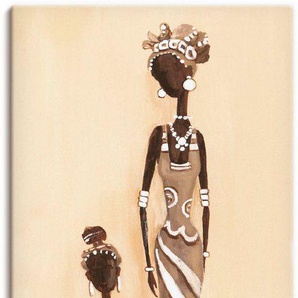 Artland Wandbild Afrikanerin - mit Kind, Frau (1 St), als Alubild, Outdoorbild, Leinwandbild in verschied. Größen