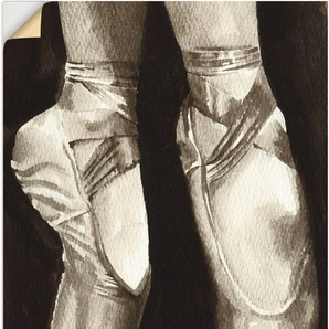Artland Wandbild Balletschuhe II, Sport (1 St), als Alubild, Leinwandbild, Wandaufkleber oder Poster in versch. Größen