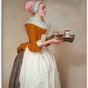Artland Wandbild Das Schokoladenmädchen. Um 1744/45, Frau (1 St), als Alubild, Outdoorbild, Leinwandbild, Poster, Wandaufkleber