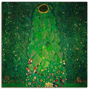 Artland Wandbild Die Sonnenblume, Blumen (1 St), als Leinwandbild, Wandaufkleber oder Poster in versch. Größen