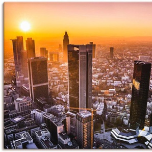 Artland Leinwandbild Frankfurt am Main Panorama I, Deutschland (1 St), auf Keilrahmen gespannt