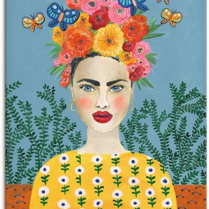 Artland Wandbild Frida-Kopfschmuck I, Bilder von Frauen (1 St), als Leinwandbild, Poster, Wandaufkleber in verschied. Größen
