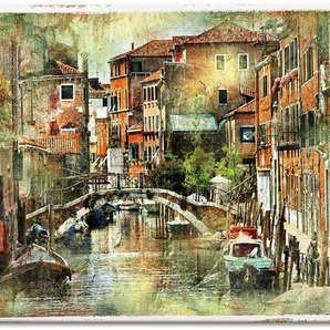 Artland Wandbild Kanal in Venedig, Italien (1 St), als Leinwandbild, Poster, Wandaufkleber in verschied. Größen
