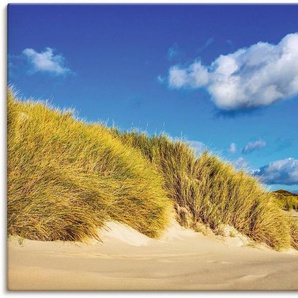 Artland Leinwandbild Landschaft mit Dünen Insel Amrum, Strandbilder (1 St), auf Keilrahmen gespannt