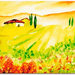 Artland Wandbild Licht der Toskana, Felder (1 St), als Leinwandbild, Poster, Wandaufkleber in verschied. Größen
