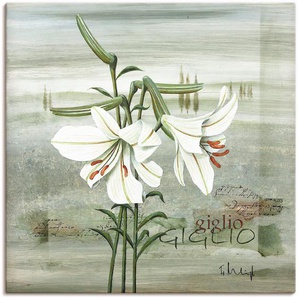 Artland Leinwandbild Lilie, Blumen (1 St), auf Keilrahmen gespannt