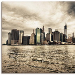 Artland Wandbild Lower Manhattan Skyline, Amerika (1 St), als Leinwandbild, Poster in verschied. Größen