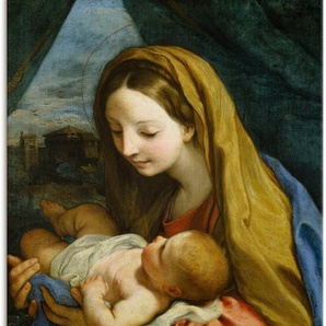 Artland Wandbild Maria mit dem Kind. Um 1660, Religion (1 St), als Leinwandbild, Wandaufkleber oder Poster in versch. Größen