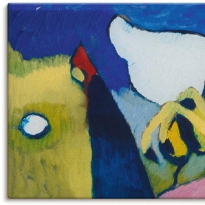 Artland Wandbild Mit gelbem Pferd. 1909., Haustiere (1 St), als Leinwandbild, Wandaufkleber oder Poster in versch. Größen