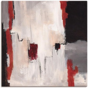 Artland Wandbild Rot an Grau I - Abstrakt, Gegenstandslos (1 St), als Alubild, Outdoorbild, Leinwandbild, Poster in verschied. Größen
