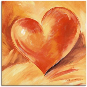 Artland Wandbild Rotes Herz, Herzbilder (1 St), als Alubild, Outdoorbild, Leinwandbild, Wandaufkleber, versch. Größen