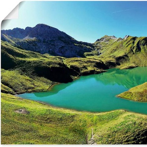 Artland Wandbild Schrecksee Bayerischen Hochalpen, Berge & Alpenbilder (1 St), als Alubild, Leinwandbild, Wandaufkleber oder Poster in versch. Größen