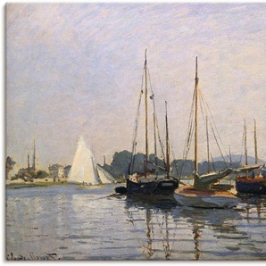 Artland Leinwandbild Segelboote in Argenteuil. Gegen 1872/73, Boote & Schiffe (1 St), auf Keilrahmen gespannt