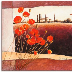Artland Wandbild Stillleben mit Sonnenblumen, Blumen (1 St), als Leinwandbild, Poster in verschied. Größen