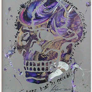 Artland Wandbild Totenkopf 3, Körper (1 St), als Alubild, Leinwandbild, Wandaufkleber oder Poster in versch. Größen